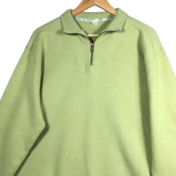 Tommy Bahama Sweater Mens Small Relax Casual Quarter Zip Pullover Embroidered - Picture 2 of 10
